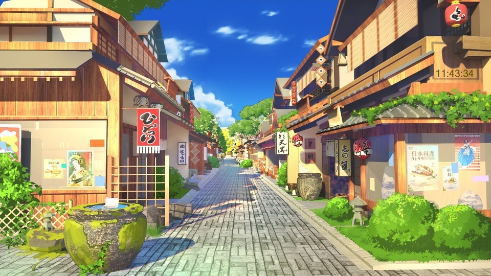 Calle De Comida Japonesa 4K