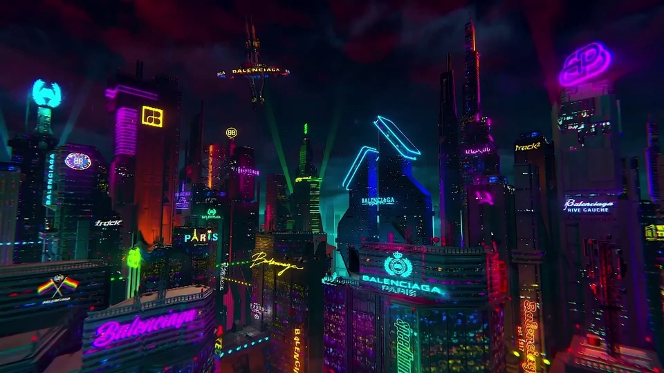 4K ultra high definition 60 frames - Neon City