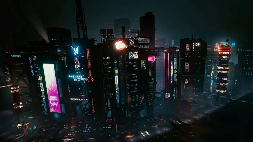 Cyberpunk 2077 Urban Night View