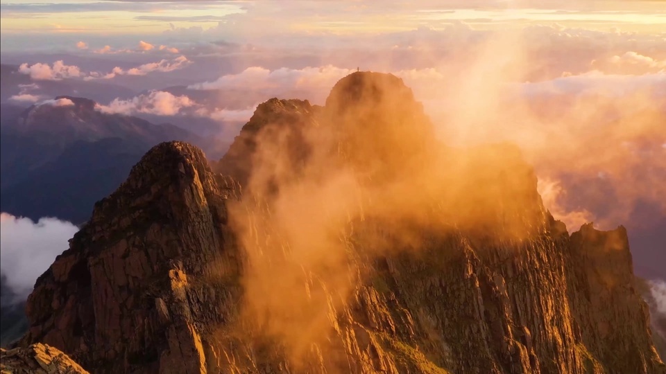 4K Bêbado Beleza Summit Nuvem Mar