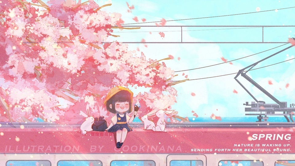 Sakura Tram Bunny