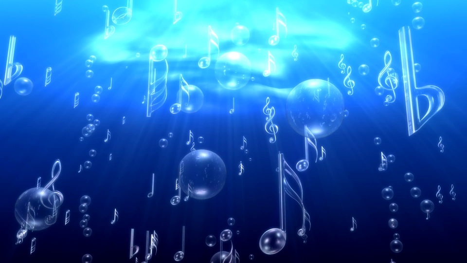 Ocean music notes