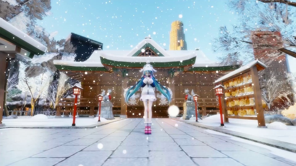 MMD Winter Christmas Hatsune