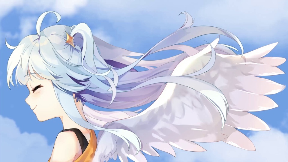 Fille ange 2K