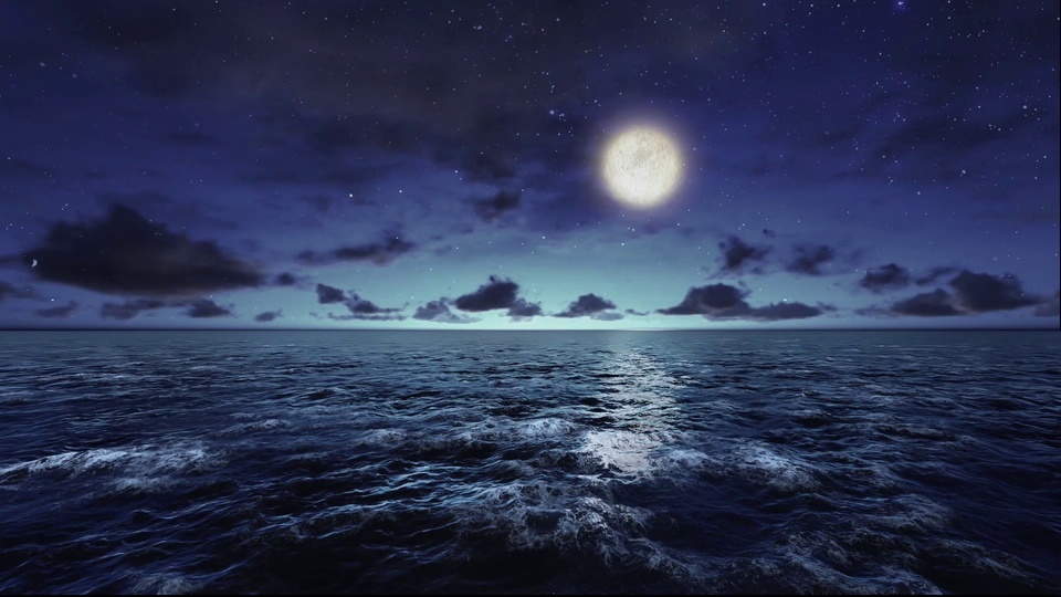 Moonscape at Sea