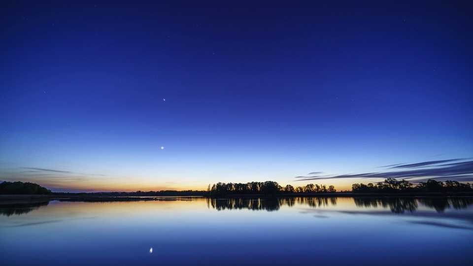 Super beautiful lake view time passes