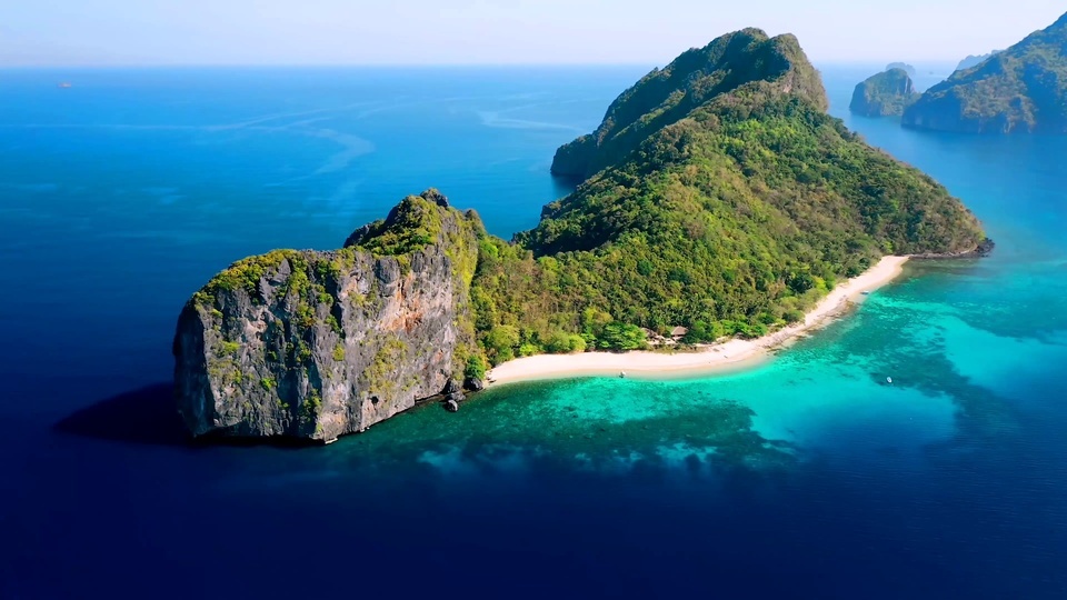 Fotografía aérea 4K Bali es como un país de las maravillas en la tierra