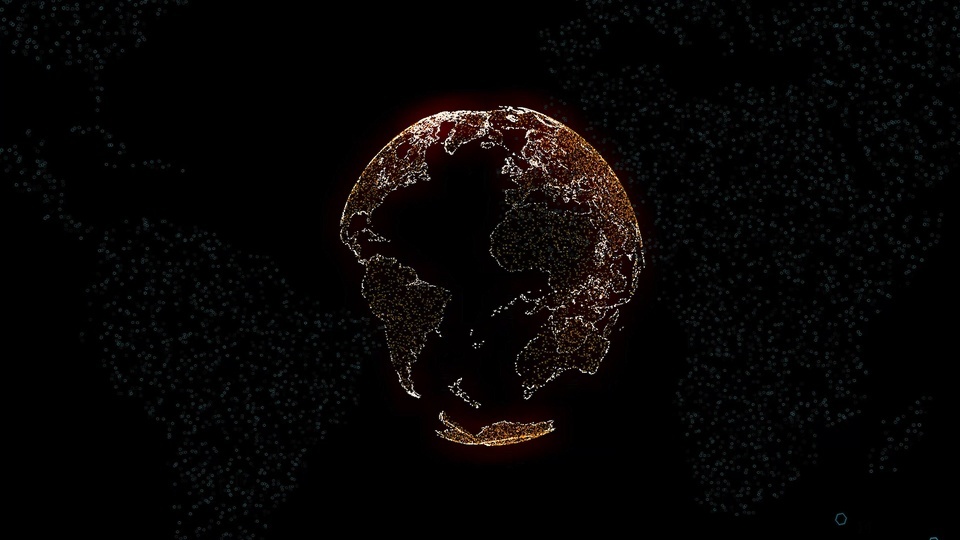 4K particle earth