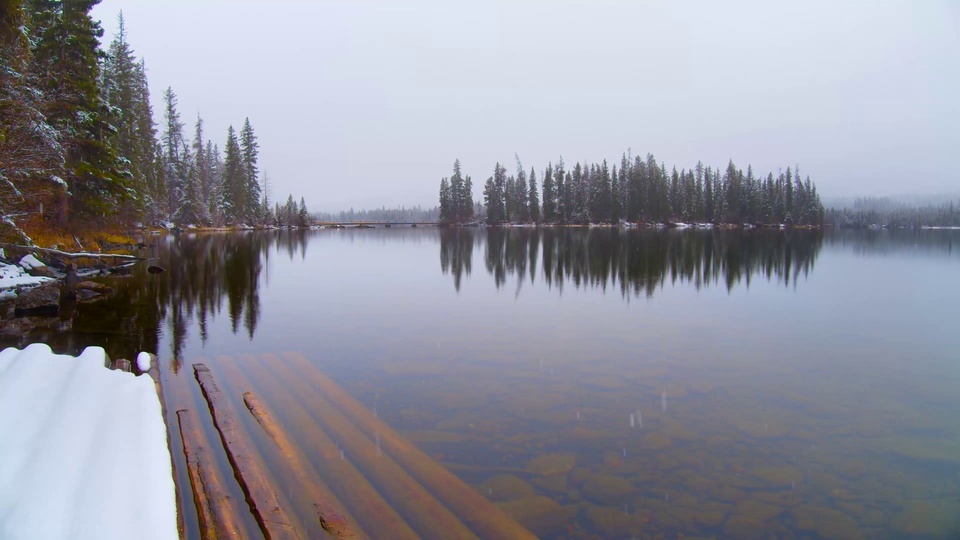 O lago no inverno