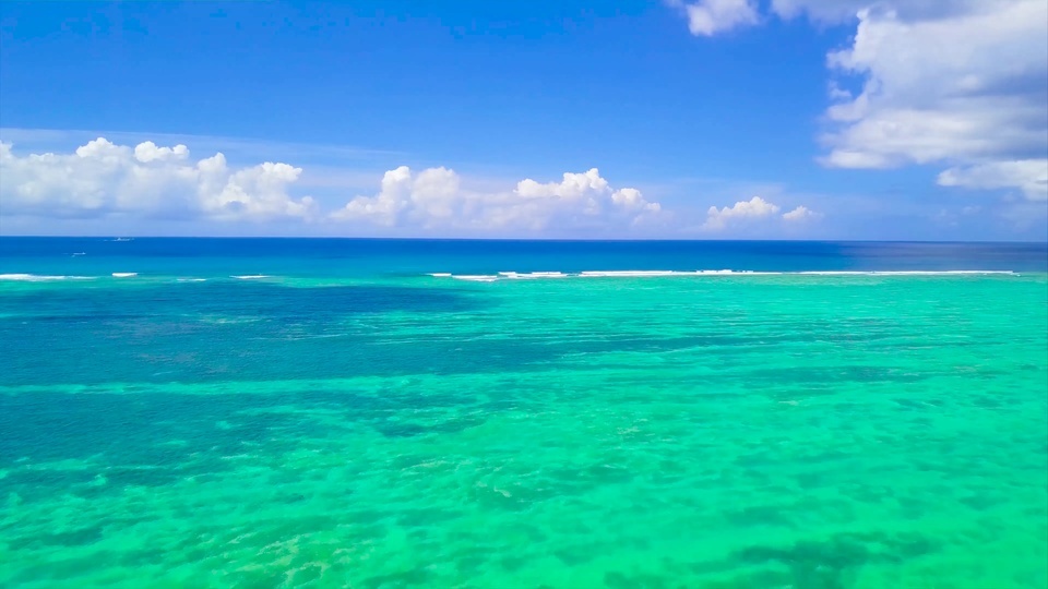 Vast blue ocean