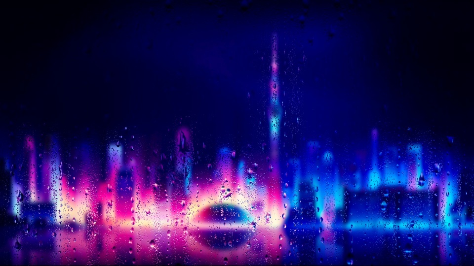 Rain screensaver