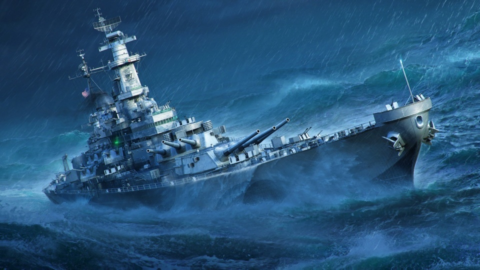 Battleship in the Storm