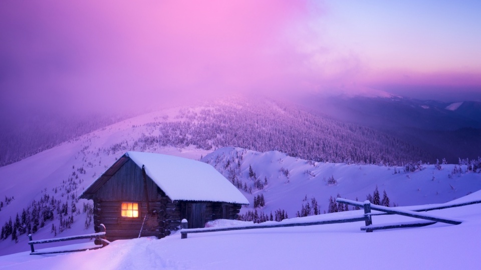 "The Cabin After the Snow"