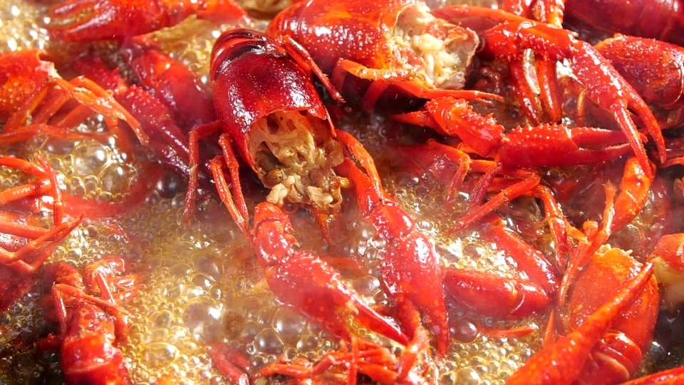 Delicious crayfish