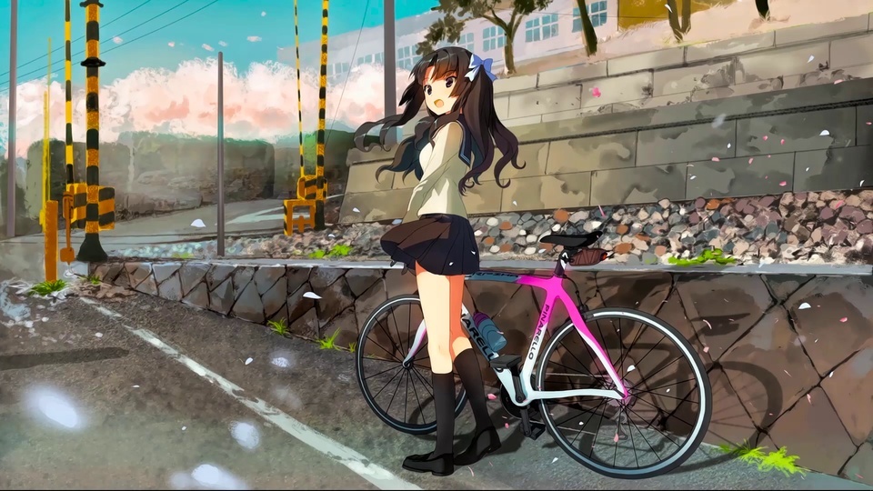 JK cycling girl