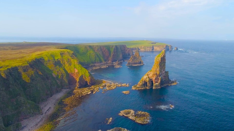 Fotografía aérea de islas costeras