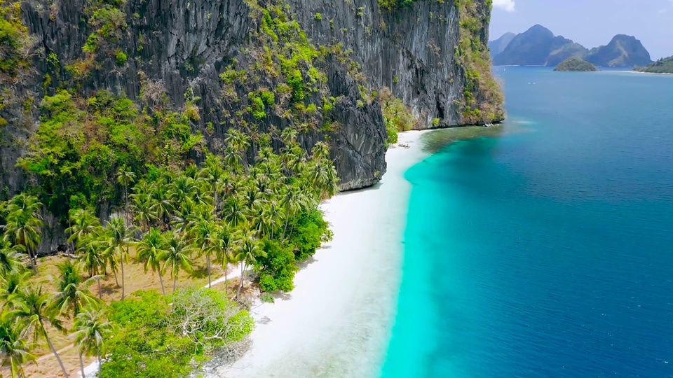 Aerial view of the sea