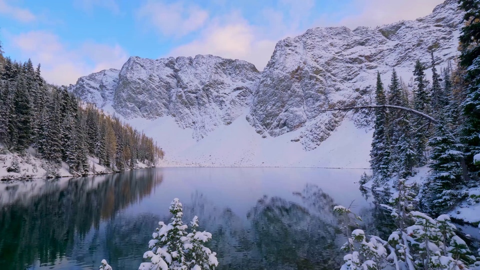 4K Montanha Relaxamento Lago