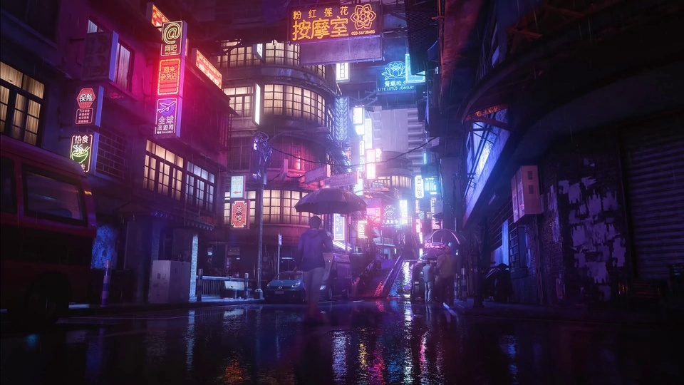 杀手3-雨天重庆街头夜景