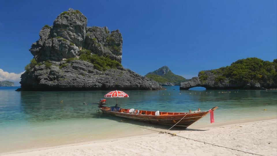 Beautiful seaside boat