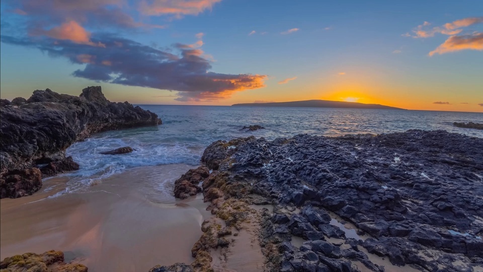 Praia Do Pôr Do Sol